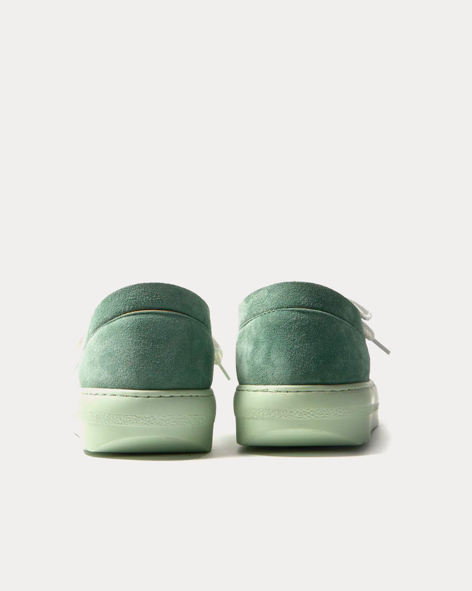 Sunnei - Dreamy Suede Fern Green Low Top Sneakers