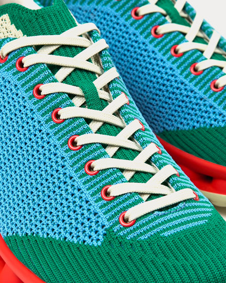 Sunnei x Camper Pelotissima Blue / Green / Red Low Top Sneakers - 3