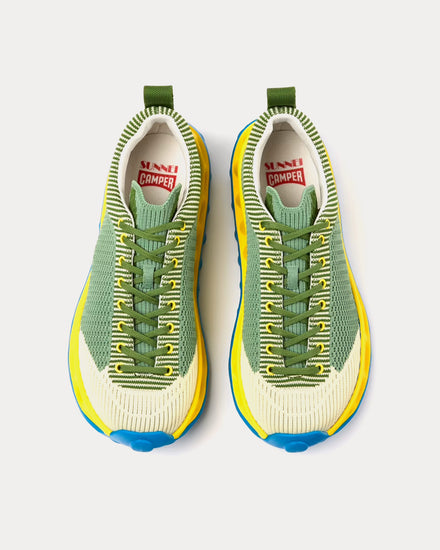 Sunnei x Camper Pelotissima Green / Blue / White Low Top Sneakers - 2