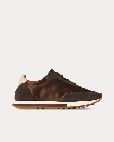The Row Owen Runner Suede & Nylon Brown / Brown Low Top Sneakers