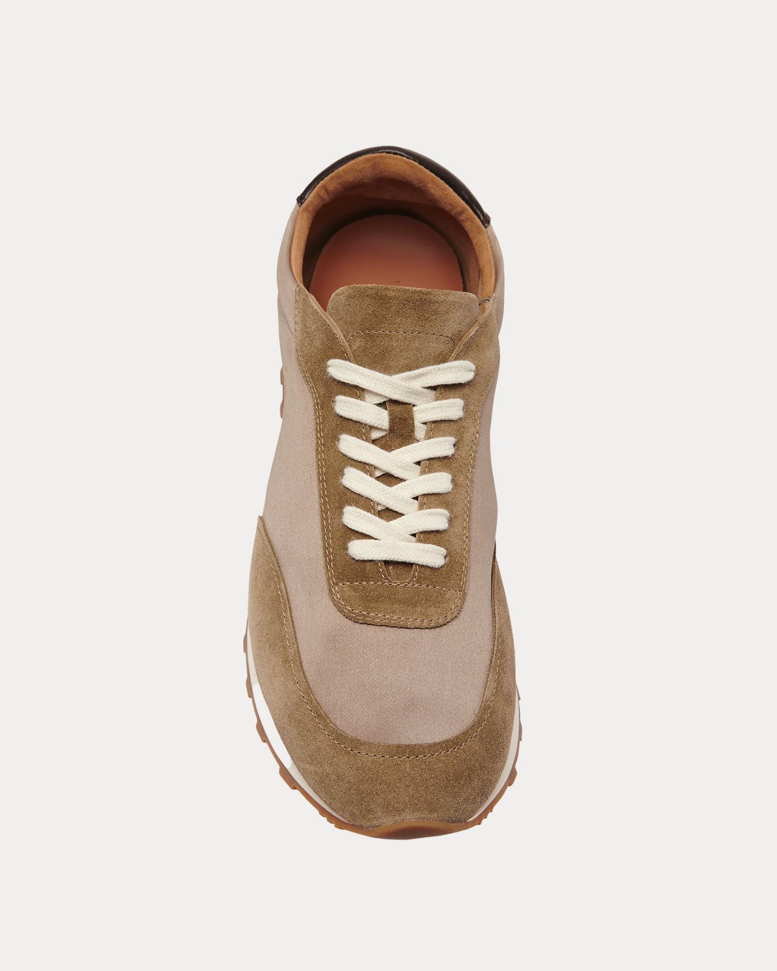 The Row - Owen Runner Suede & Nylon Grey / Beige Low Top Sneakers
