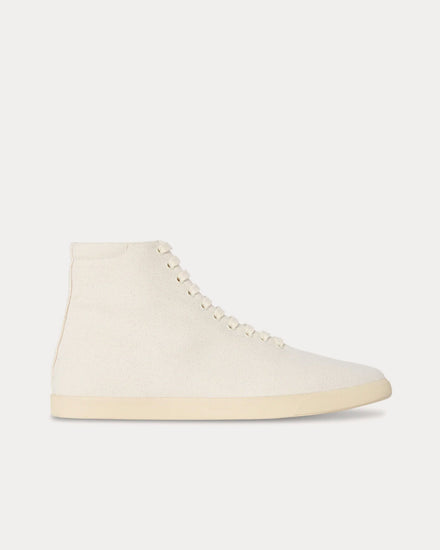 The Row Sam Canvas Ivory / Panna High Top Sneakers - 1