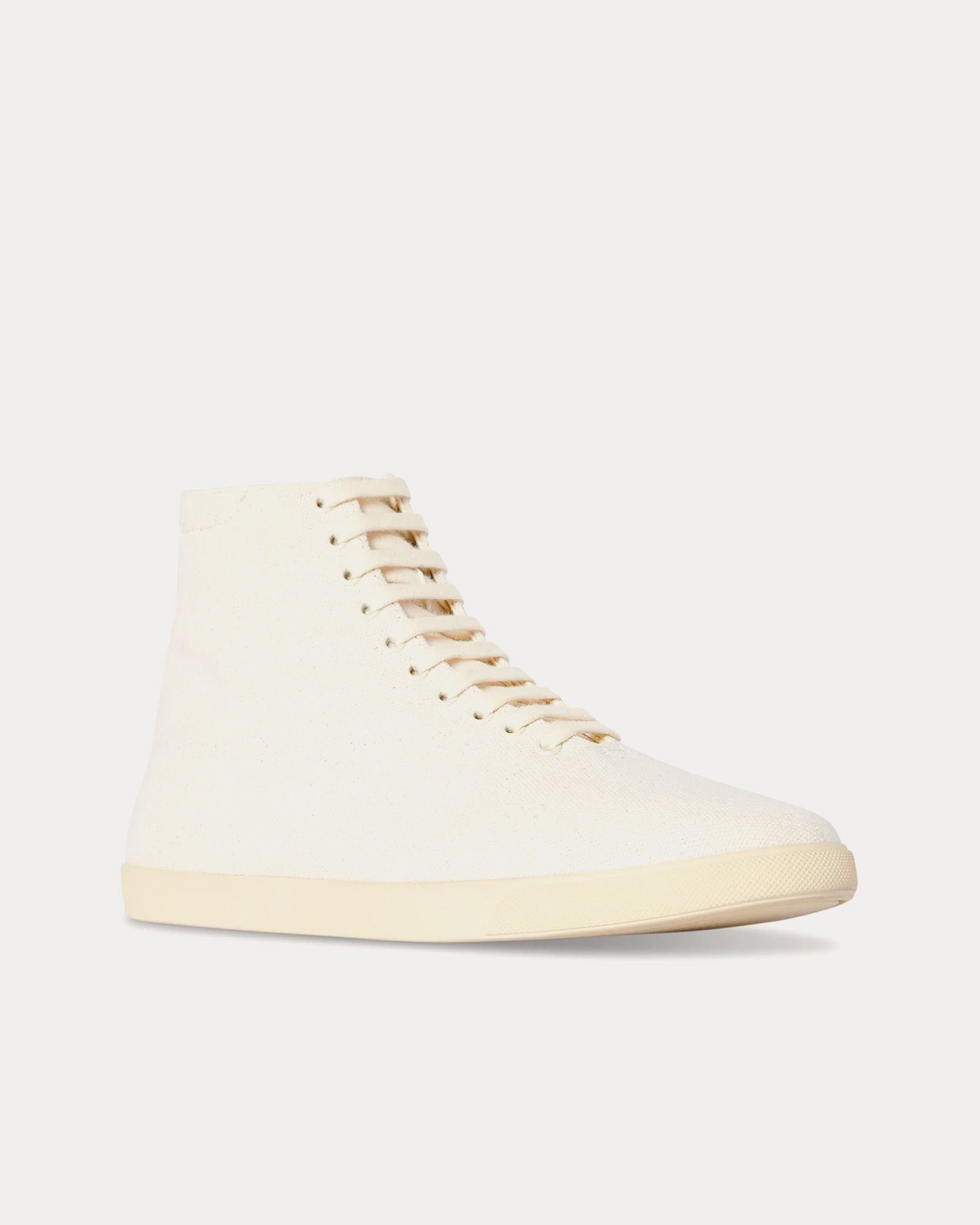 The Row - Sam Canvas Ivory / Panna High Top Sneakers