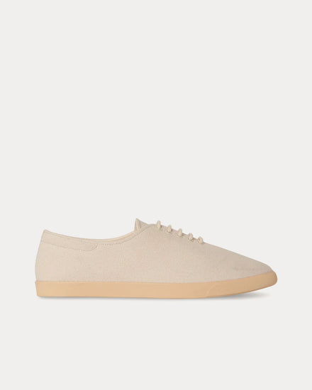 The Row Sam Canvas Ivory / Panna Low Top Sneakers - 1