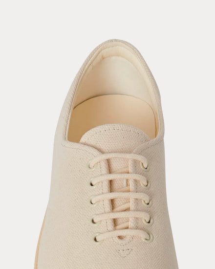 The Row Sam Canvas Ivory / Panna Low Top Sneakers - 3