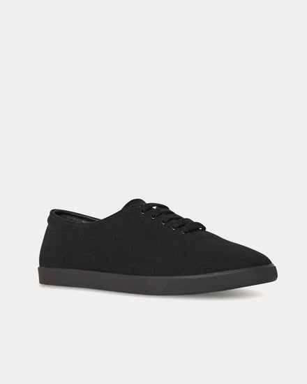 The Row Sam Canvas Black / Fume Low Top Sneakers - 2