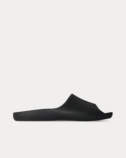 The Row Ama Rubber Black Slides - 1