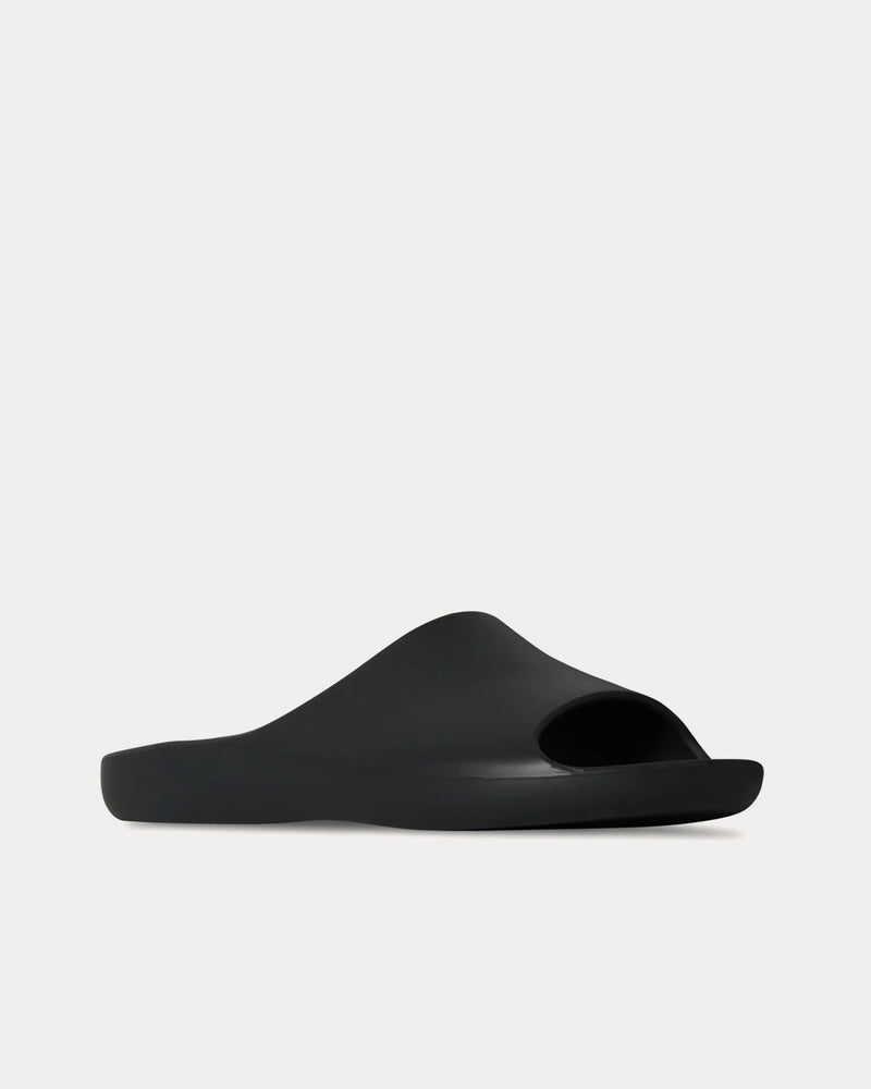 The Row Ama Rubber Black Slides - 3