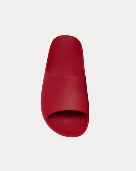The Row Ama Rubber Lacquer Red Slides - 2