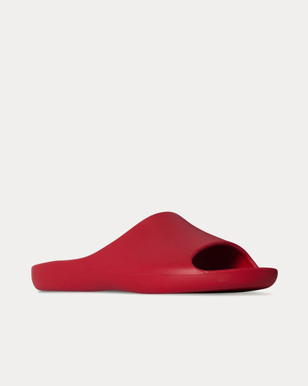 The Row Ama Rubber Lacquer Red Slides - 3