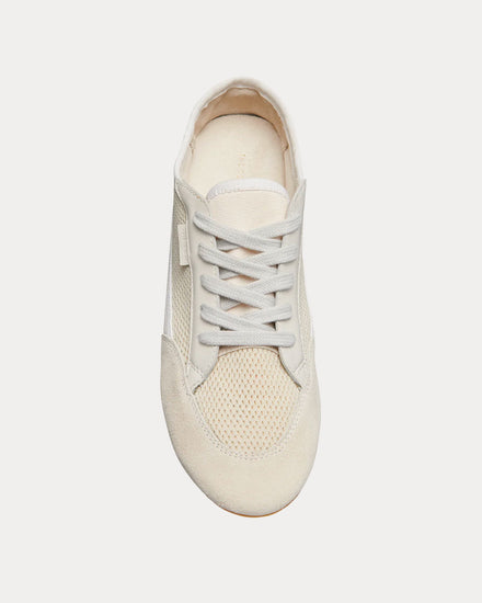 The Row Bonnie Suede & Canvas White / Ivory Low Top Sneakers - 2
