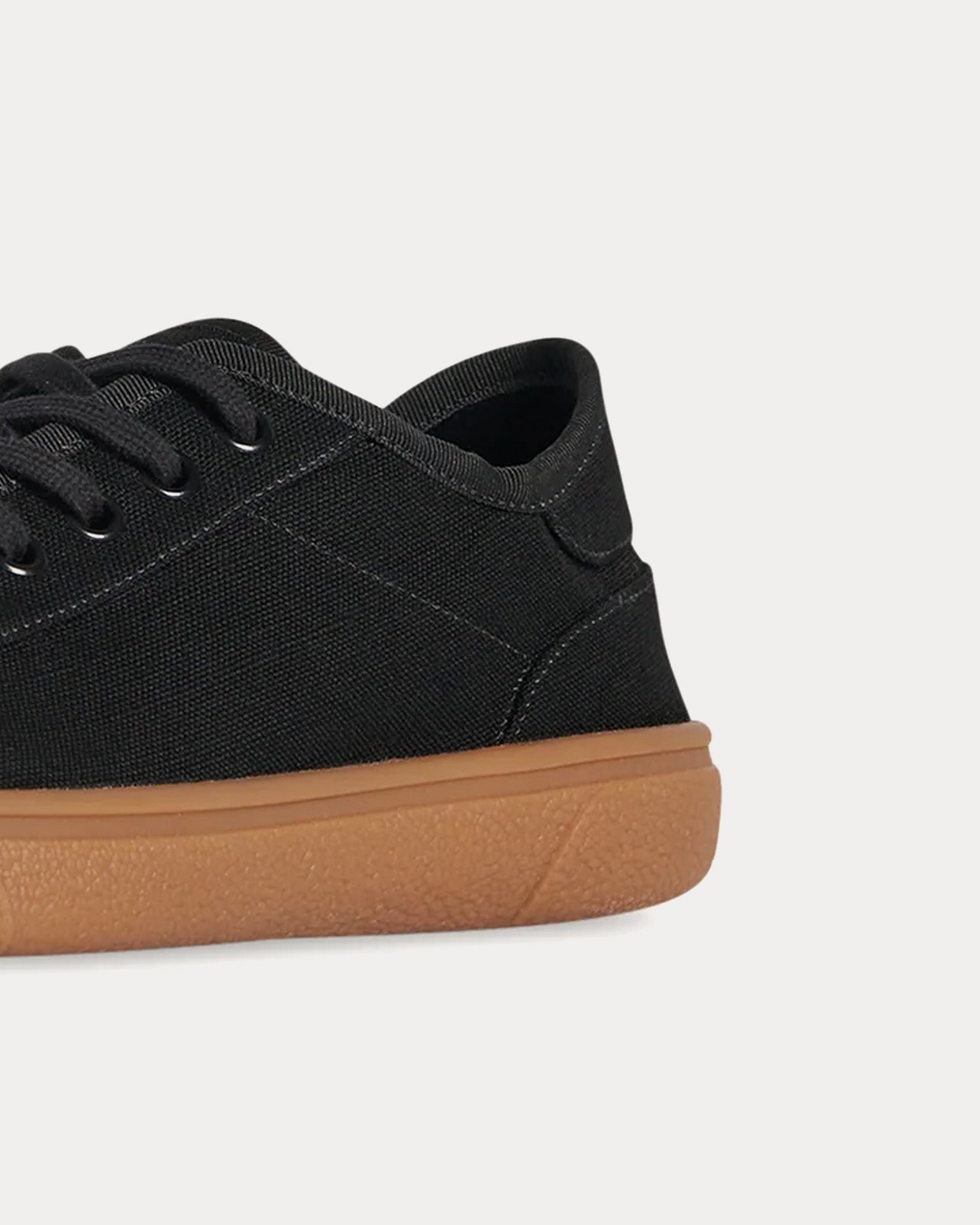 The Row Men's Canvas in Viscose & Linen Black Low Top Sneakers & Trainers