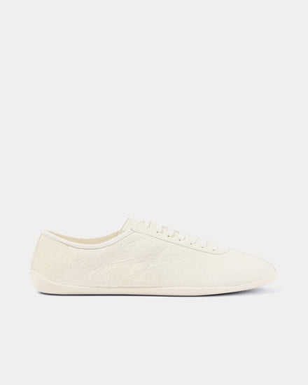 The Row Clement Leather Shell Low Top Sneakers - 1