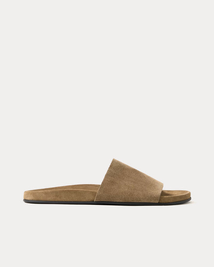 The Row Hugh Suede Military Slides - 1