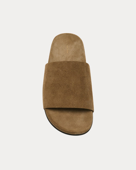 The Row Hugh Suede Military Slides - 2
