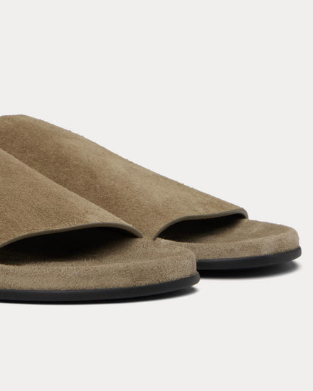The Row Hugh Suede Military Slides - 4