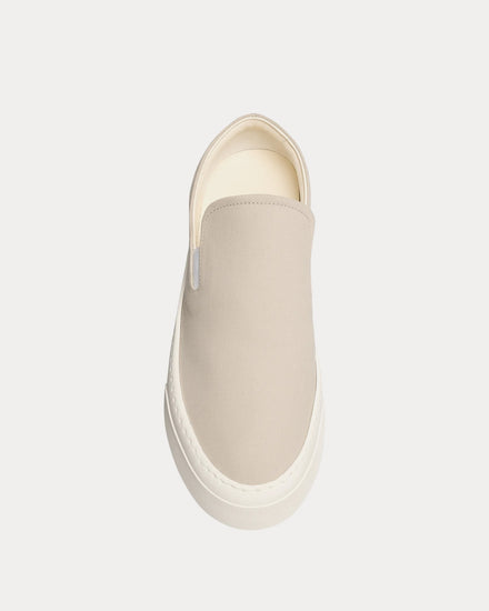 The Row MH Cotton Latte / Ivory Slip On Sneakers - 2