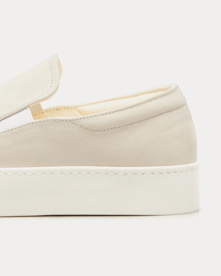 The Row MH Cotton Latte / Ivory Slip On Sneakers - 5