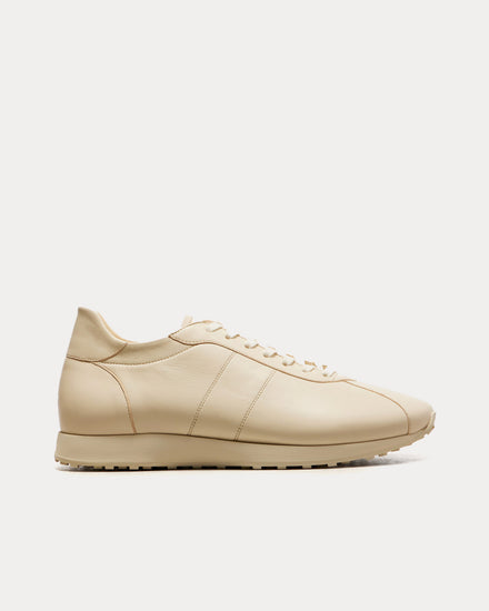 The Row Mica Leather Ivory Low Top Sneakers - 1