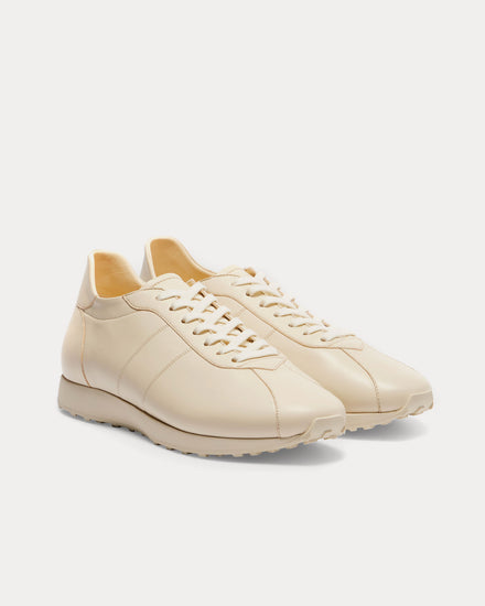 The Row Mica Leather Ivory Low Top Sneakers - 2