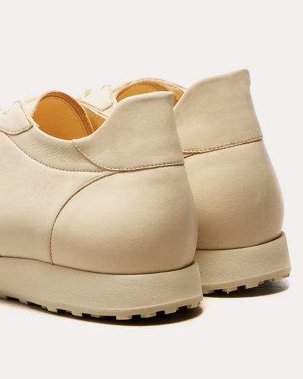 The Row Mica Leather Ivory Low Top Sneakers - 4