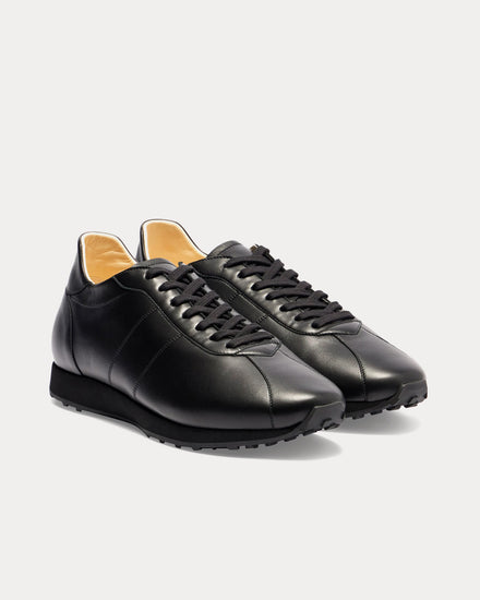 The Row Mica Leather Black Low Top Sneakers - 2