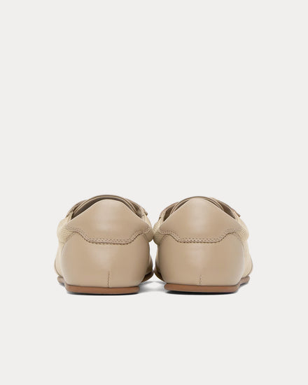 The Row Owen City Honey / Dark Brown Low Top Sneakers - 3