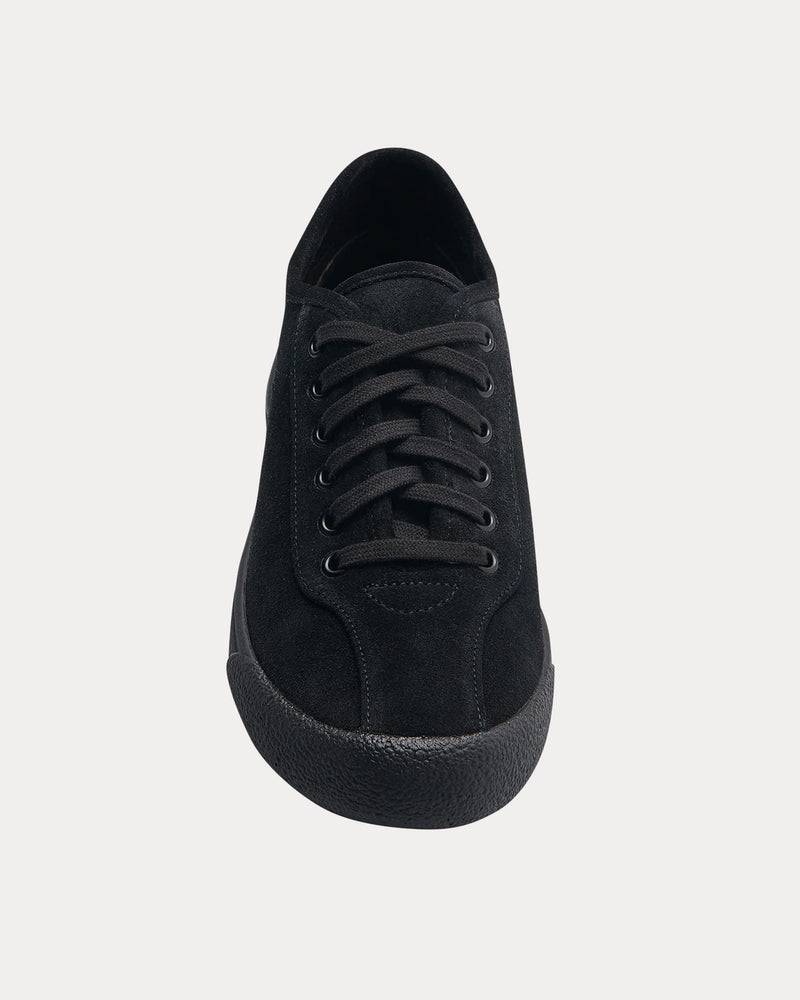 The Row Suede Sneaker Black Low Top Sneakers - 2