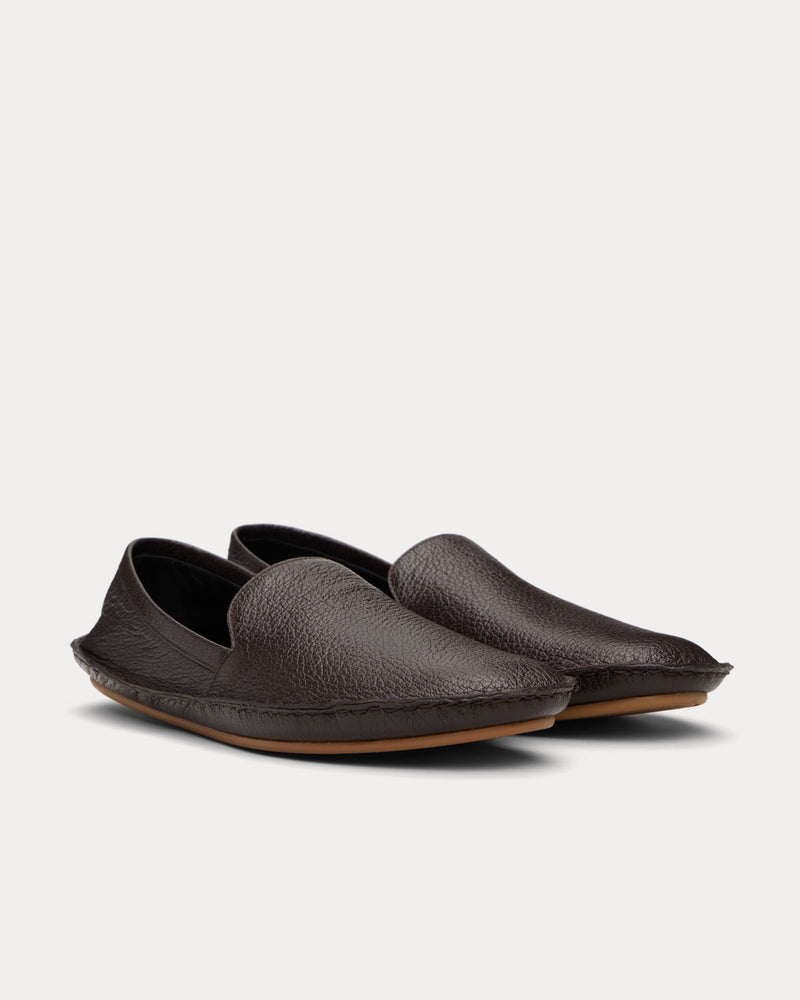 フラットシューズ [The Row] Vasko Slip On Shoe in Leather F1562L40WFRR_1c27d6c1-51d3-