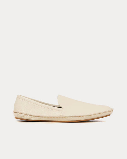 The Row Vasko Leather Sage Tint Slip Ons - 1