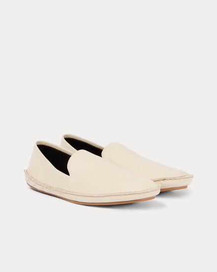 The Row Vasko Leather Sage Tint Slip Ons - 2