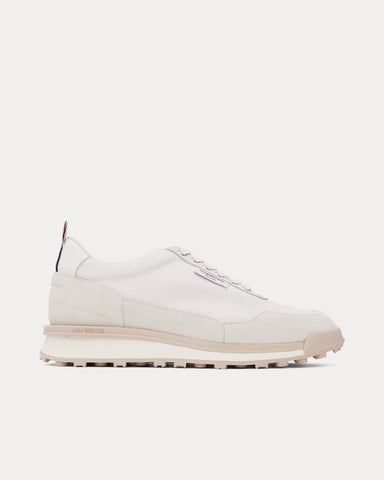 Thom Browne Alumni Eco Nylon White Low Top Sneakers