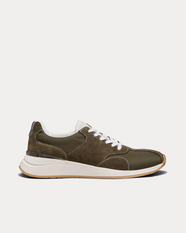 Thom Browne Sprinter Nylon Earthy Green Low Top Sneakers