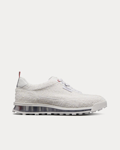 Thom Browne Tech Runner Tweed White Low Top Sneakers