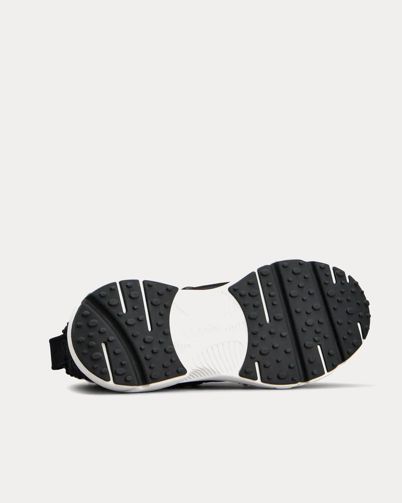 Tod's Kate Bouclé Knit Black High Top Sneakers - 4