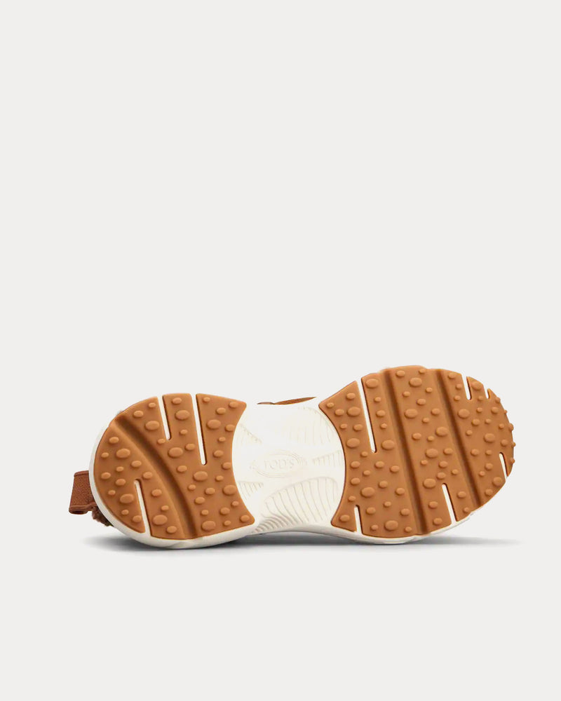 Tod's Kate Bouclé Knit Brown High Top Sneakers - 4