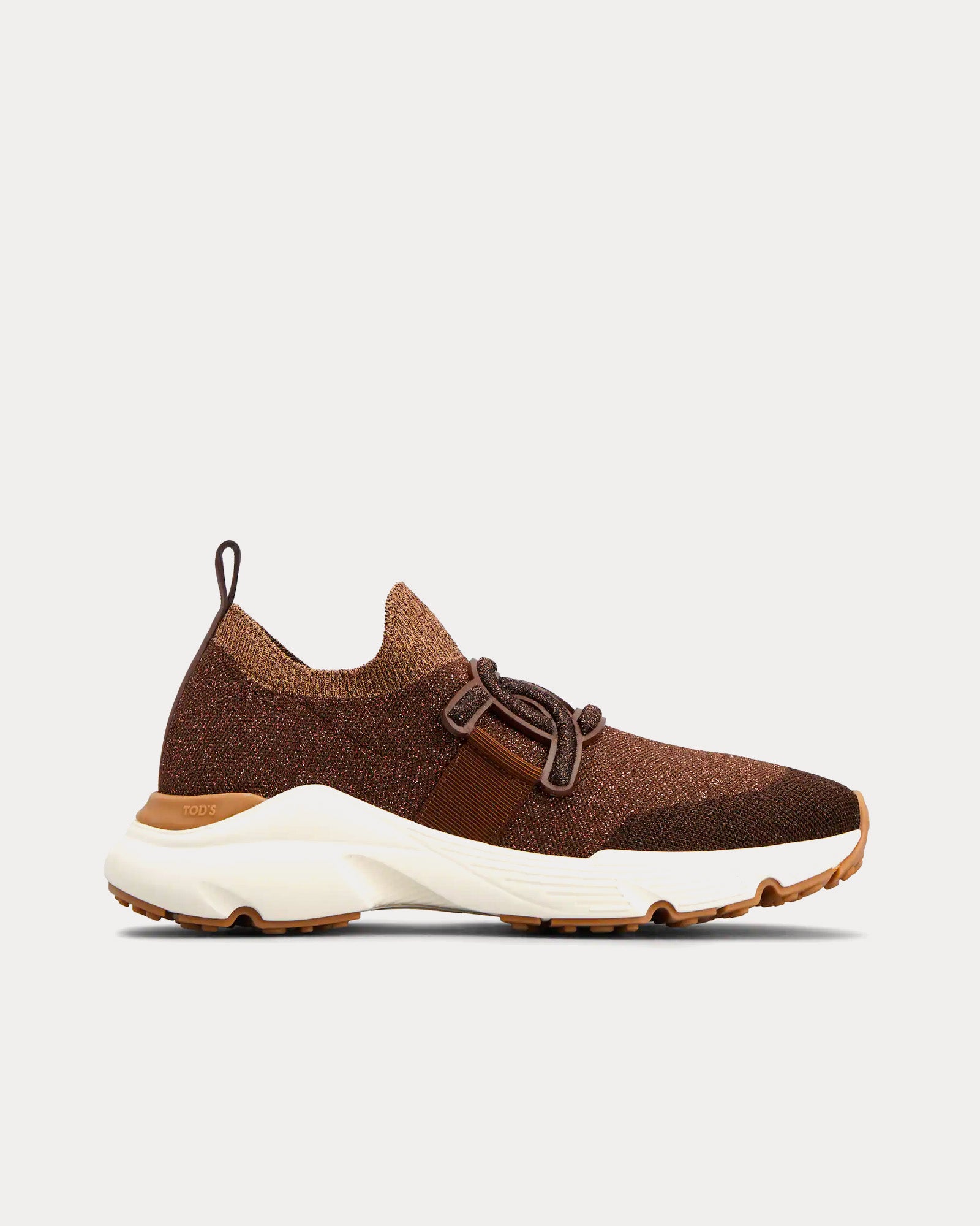 Tod\'s Woman’s Brown Leather Slip-On Sneakers.  Leather is soft and comfortable! Tod main image 4