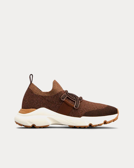 Tod's Kate Fabric Brown Slip On Sneakers - 1