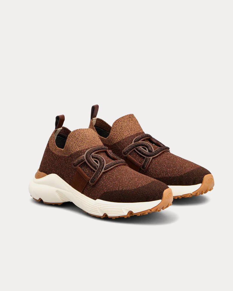 Tod's Kate Fabric Brown Slip On Sneakers - 2