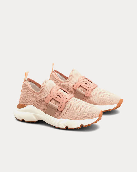 Tod's Kate Technical Fabric Pink Slip On Sneakers - 2