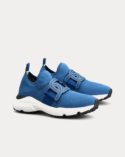 Tod's Kate Technical Fabric Blue Slip On Sneakers - 2