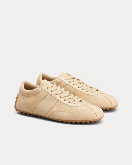 Tod's T-Marathon Patent Leather Beige Low Top Sneakers - 2