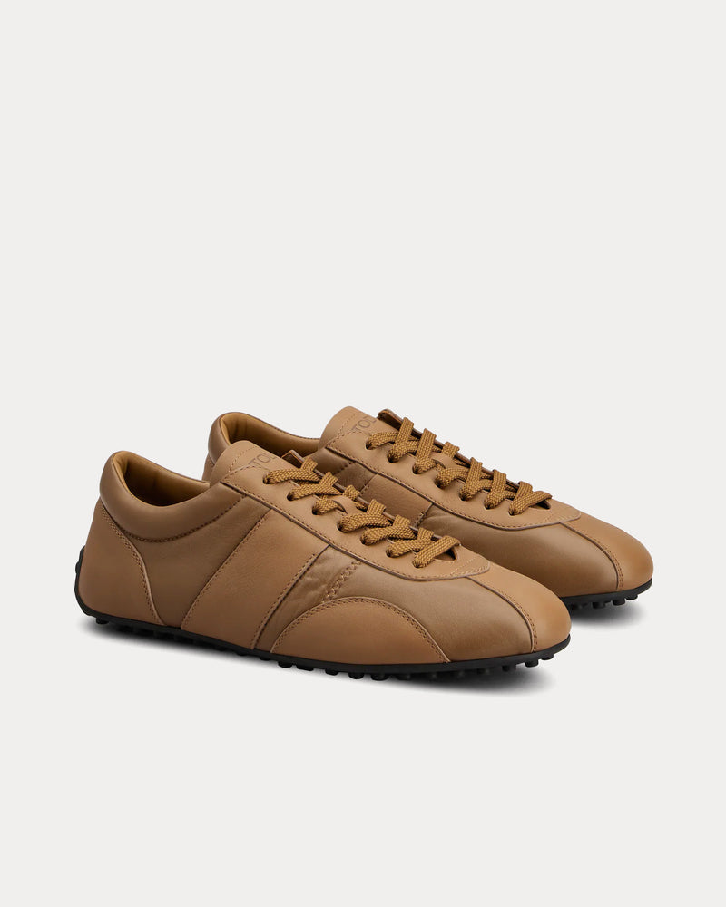 Tod's T-Marathon Leather Light Brown Low Top Sneakers - 2