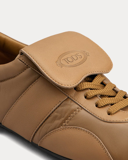 Tod's T-Marathon Leather Light Brown Low Top Sneakers - 4