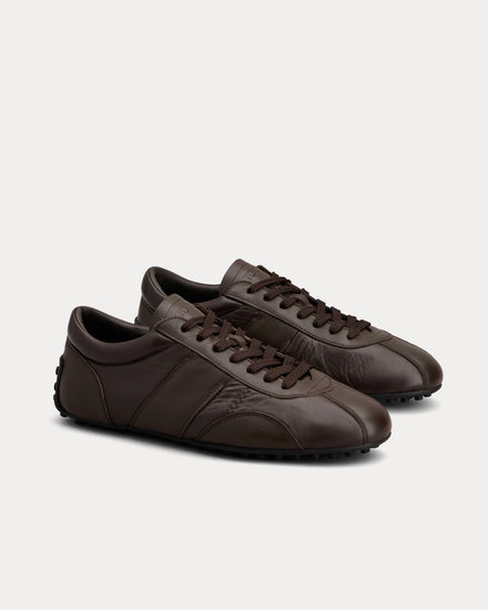 Tod's T-Marathon Leather Dark Brown Low Top Sneakers - 2