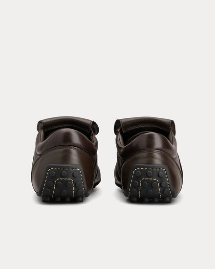 Tod's T-Marathon Leather Dark Brown Low Top Sneakers - 3
