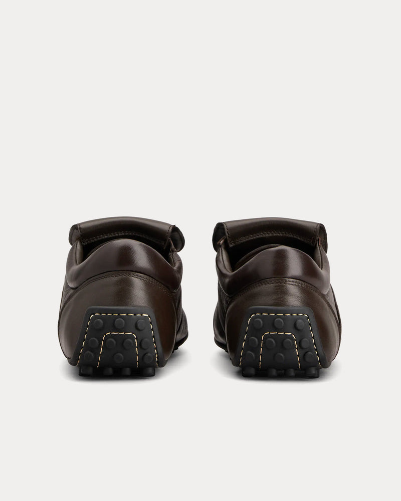 Tod's T-Marathon Leather Dark Brown Low Top Sneakers - 3