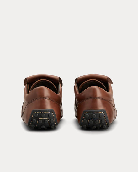 Tod's T-Marathon Leather Brown Low Top Sneakers - 3