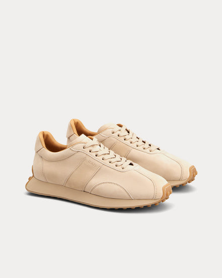 Tod's T Vintage Pashmy Suede Beige Low Top Sneakers - 2