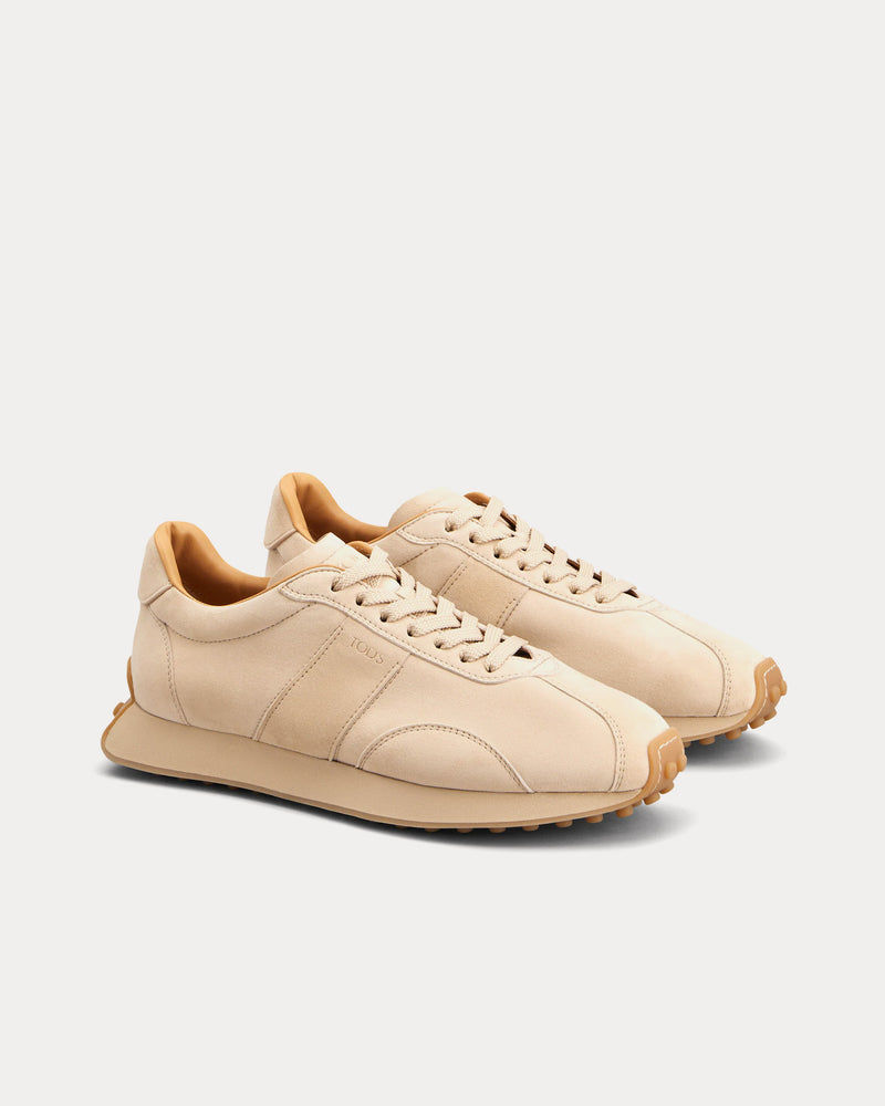 Tod's T Vintage Pashmy Suede Beige Low Top Sneakers - 2